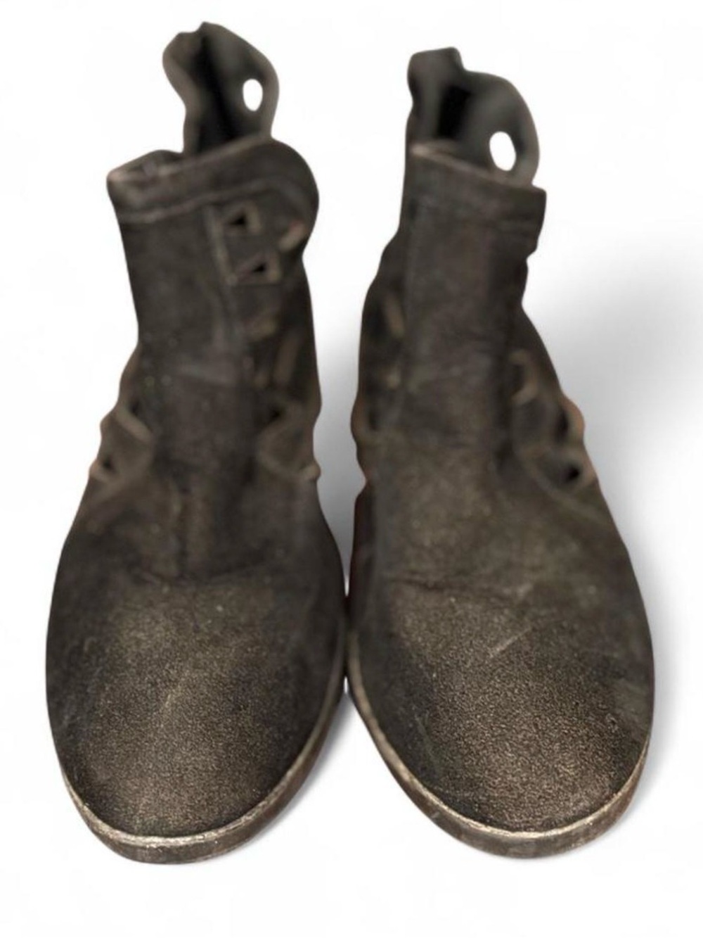 Women's Black Suede Ankle Booties - Casual Everyday Style